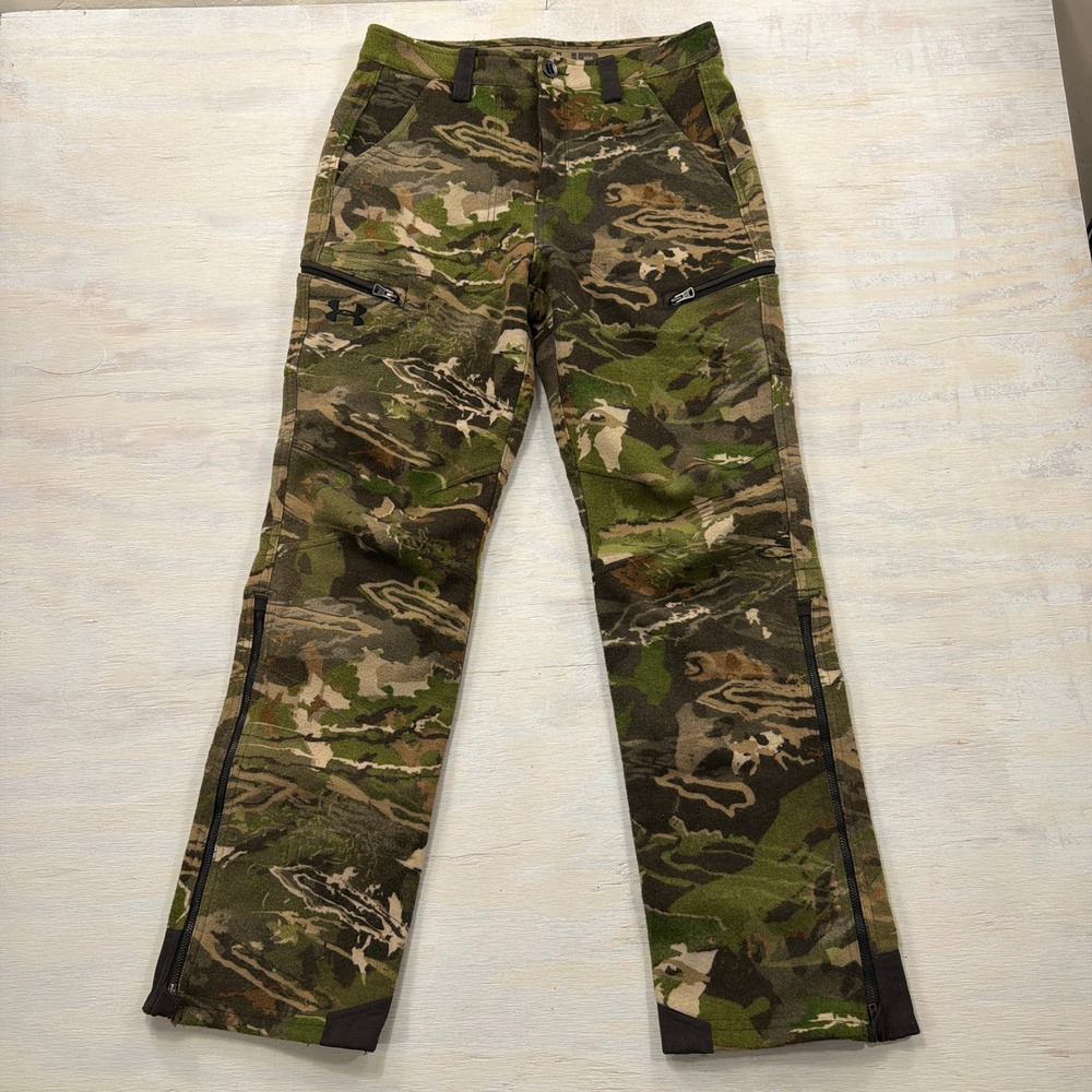 Under Armour Pants Stealth Reaper Wool 32x32 Camo ColdGear Hunting Mens